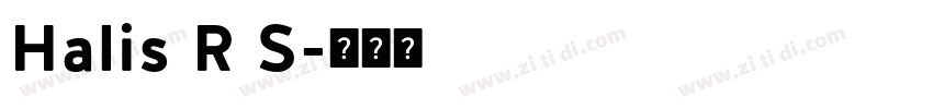 Halis R S字体转换